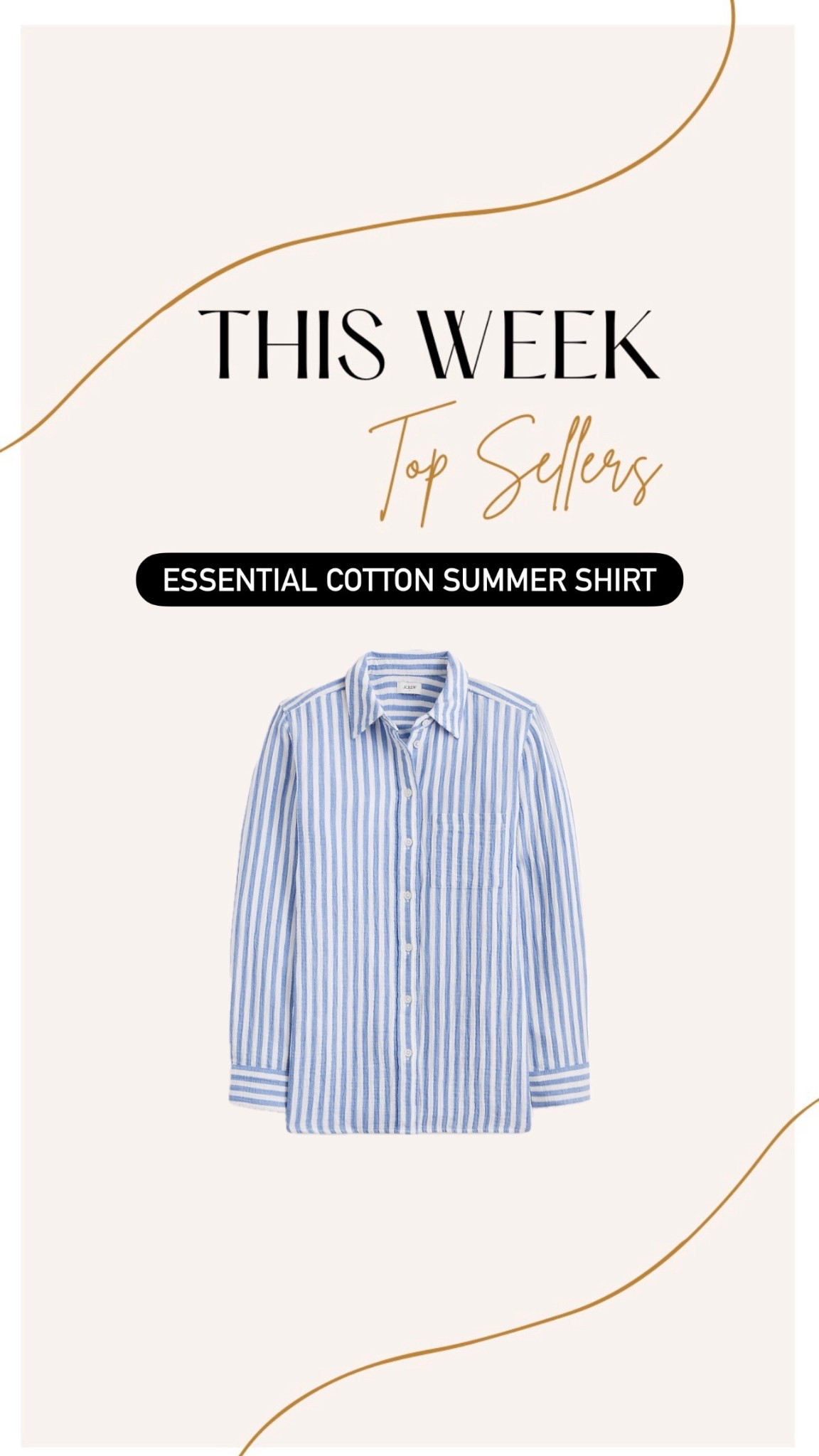 Cotton striped shirt is 60% off right now! The perfect striped shirt 