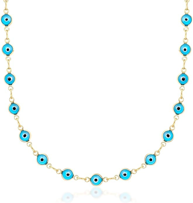 Barzel 18K Gold Plated Evil Eye Necklace - Made In Brazil | Amazon (US)