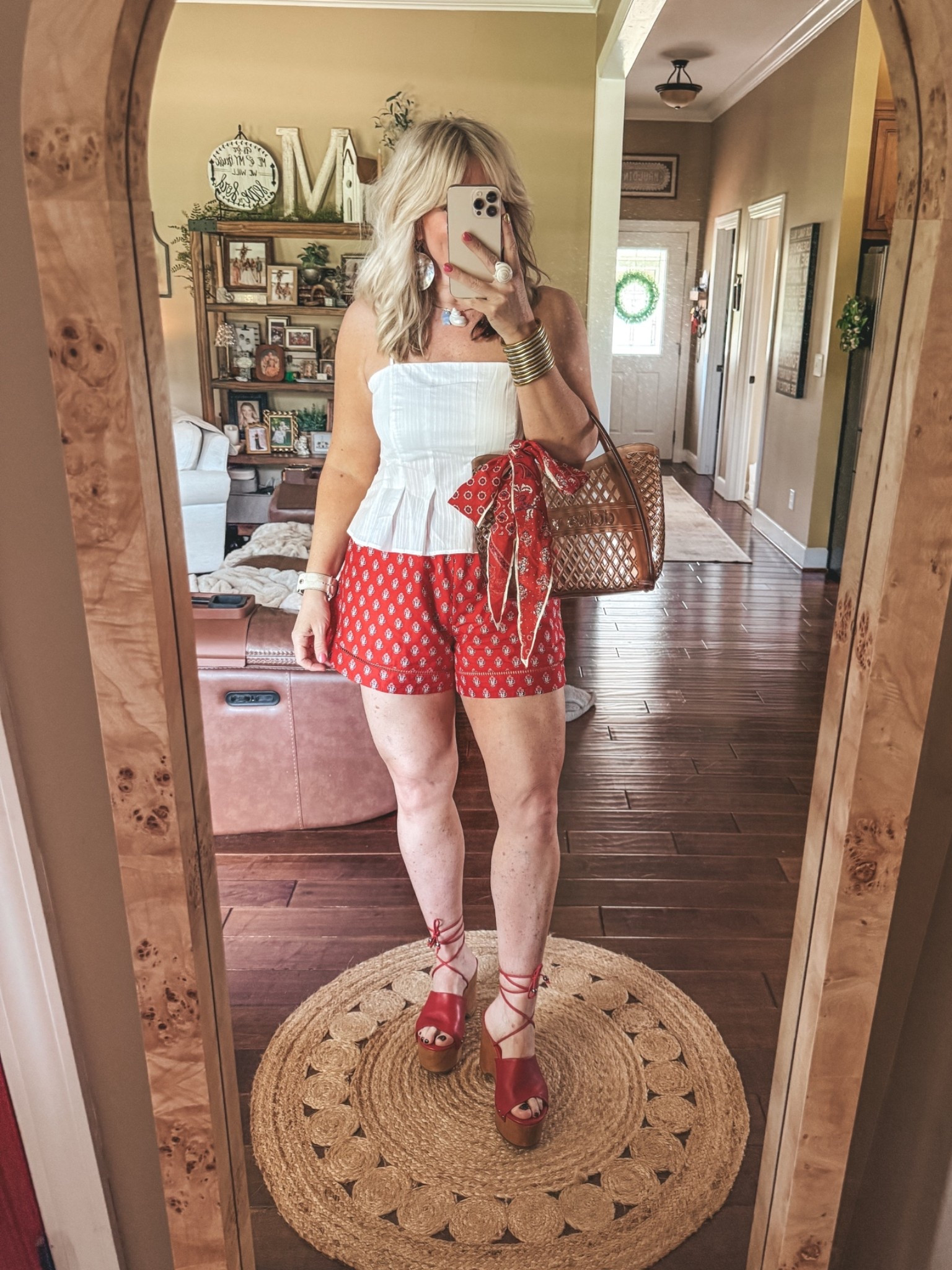 The cutest Target fit for SUMMER ☀️♥️🇺🇸 @Target 
I’m a size 8/M & wearing a medium in everything. 
#targetpartner #ad #sponsored

#LTKOver40
