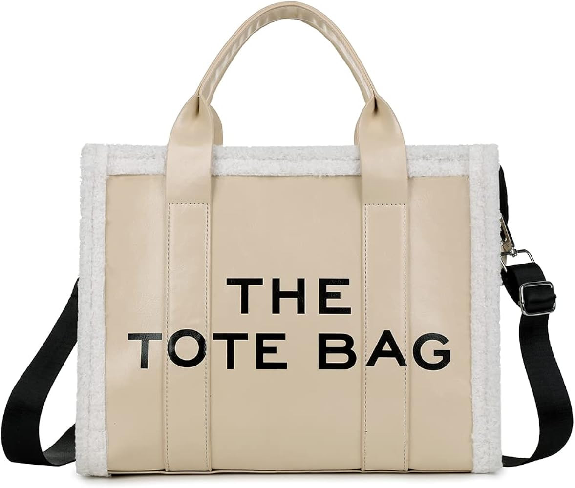 JQWSVE Canvas Tote Bags for Women Handbag Tote Purse with Zipper Canvas Crossbody Bag for Office,... | Amazon (US)