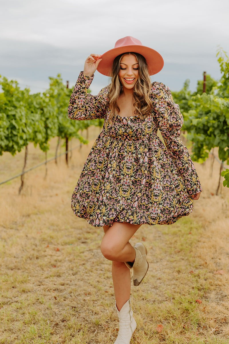 BuddyLove | Stassie Puff Sleeve Babydoll Dress | Tanglewood | BuddyLove