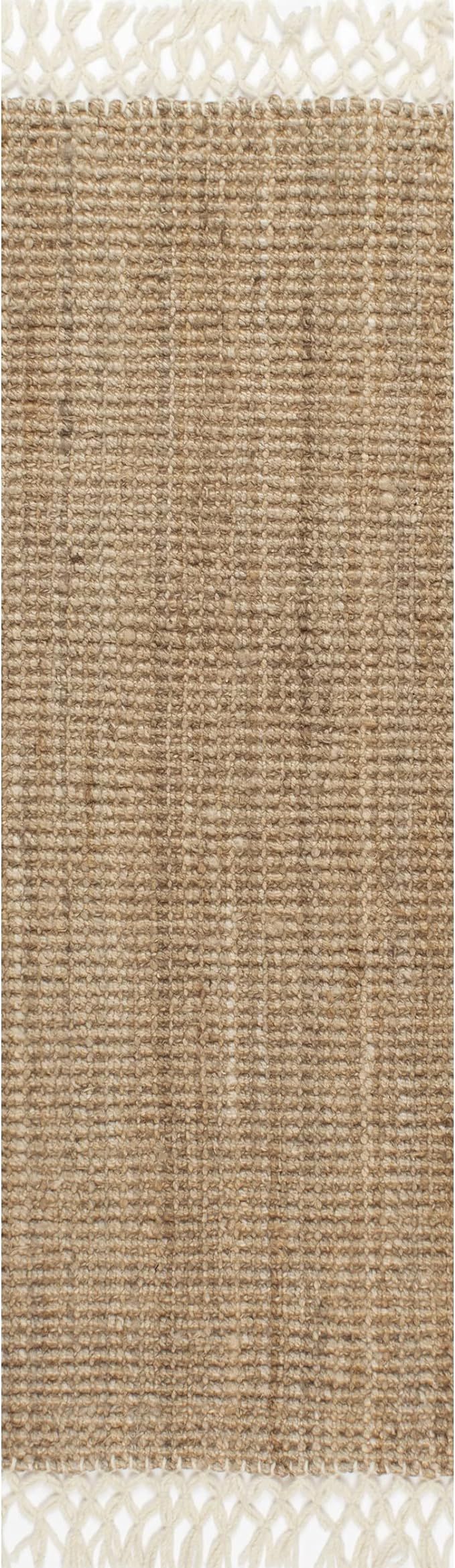 nuLOOM Raleigh Hand Woven Wool Runner Rug, 2' 6" x 6', Natural | Amazon (US)