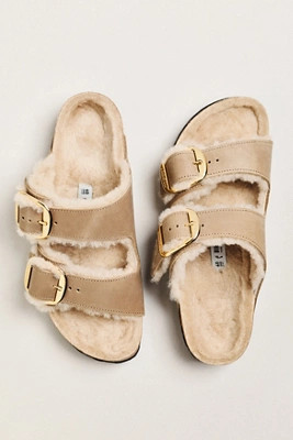 Birkenstock Arizona Big Buckle Shearling Sandals | Anthropologie (US)