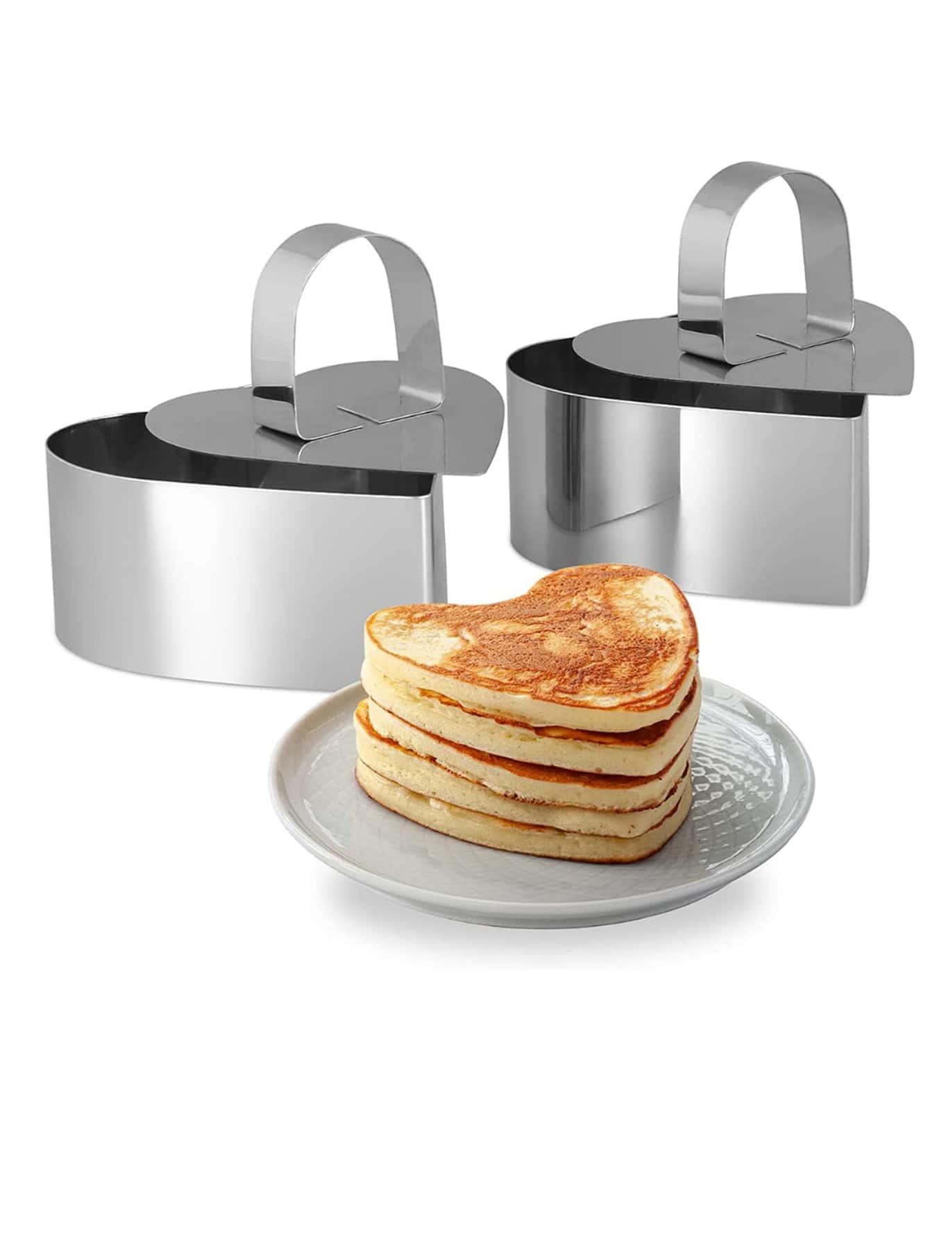 1pc Heart Shaped Stainless Steel Cake Ring, Minimalist Cake Ring Mold For Baking, Kitchen | SHEIN