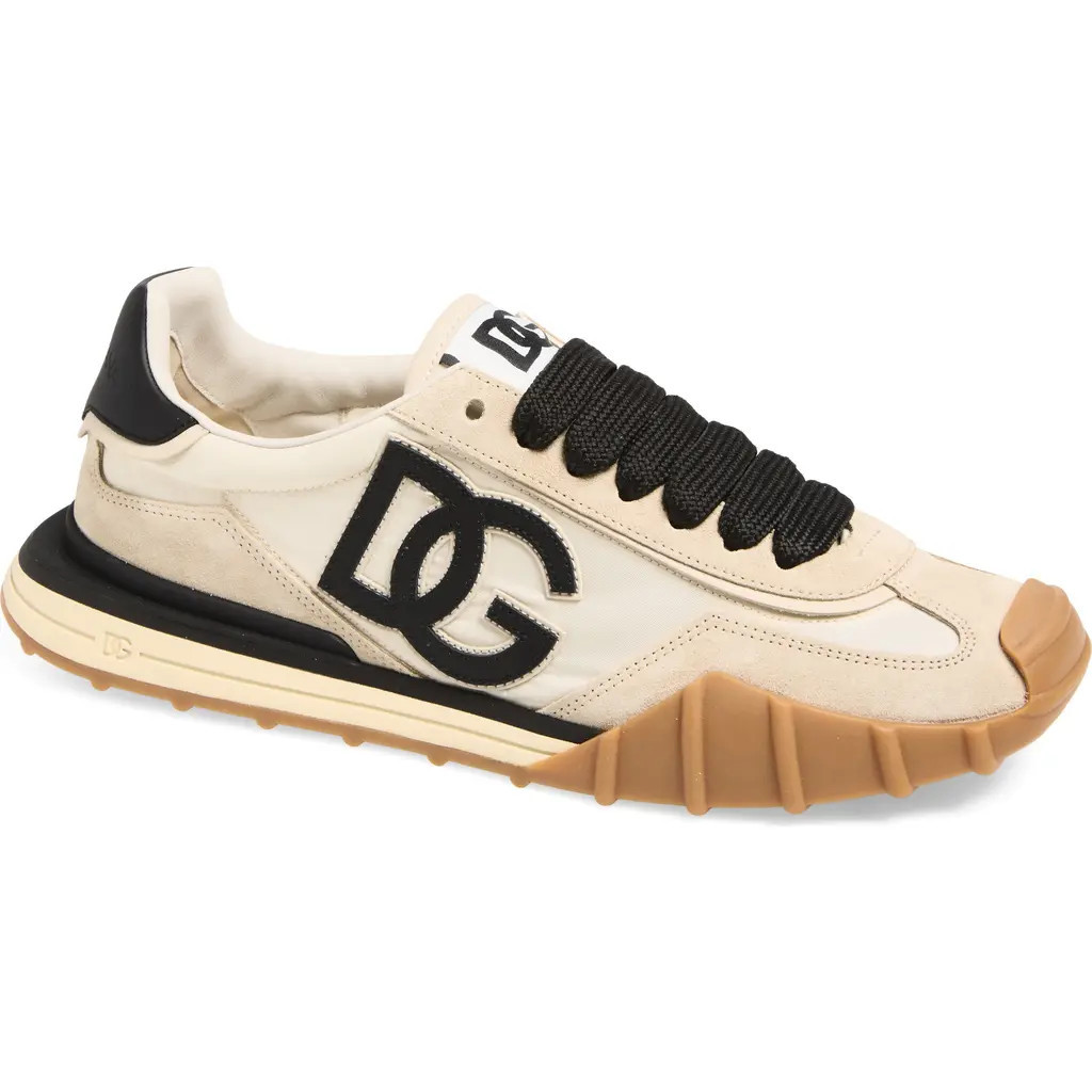 Dolce&Gabbana DG Athletic Shoe in Avorio/Nero at Nordstrom, Size 13Us | Nordstrom