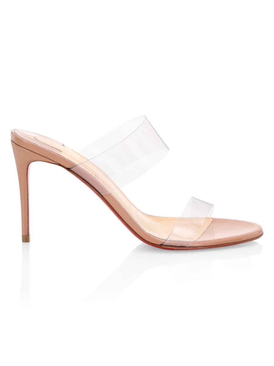 Just Nothing 85 PVC & Leather Mules | Saks Fifth Avenue