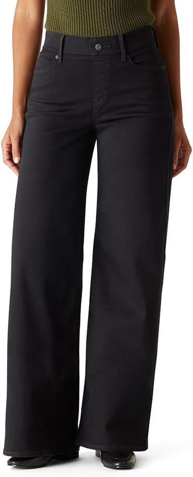 Levi Strauss Signature Gold Women's Totally Shaping Pull on Wide Leg Jeans | Amazon (US)