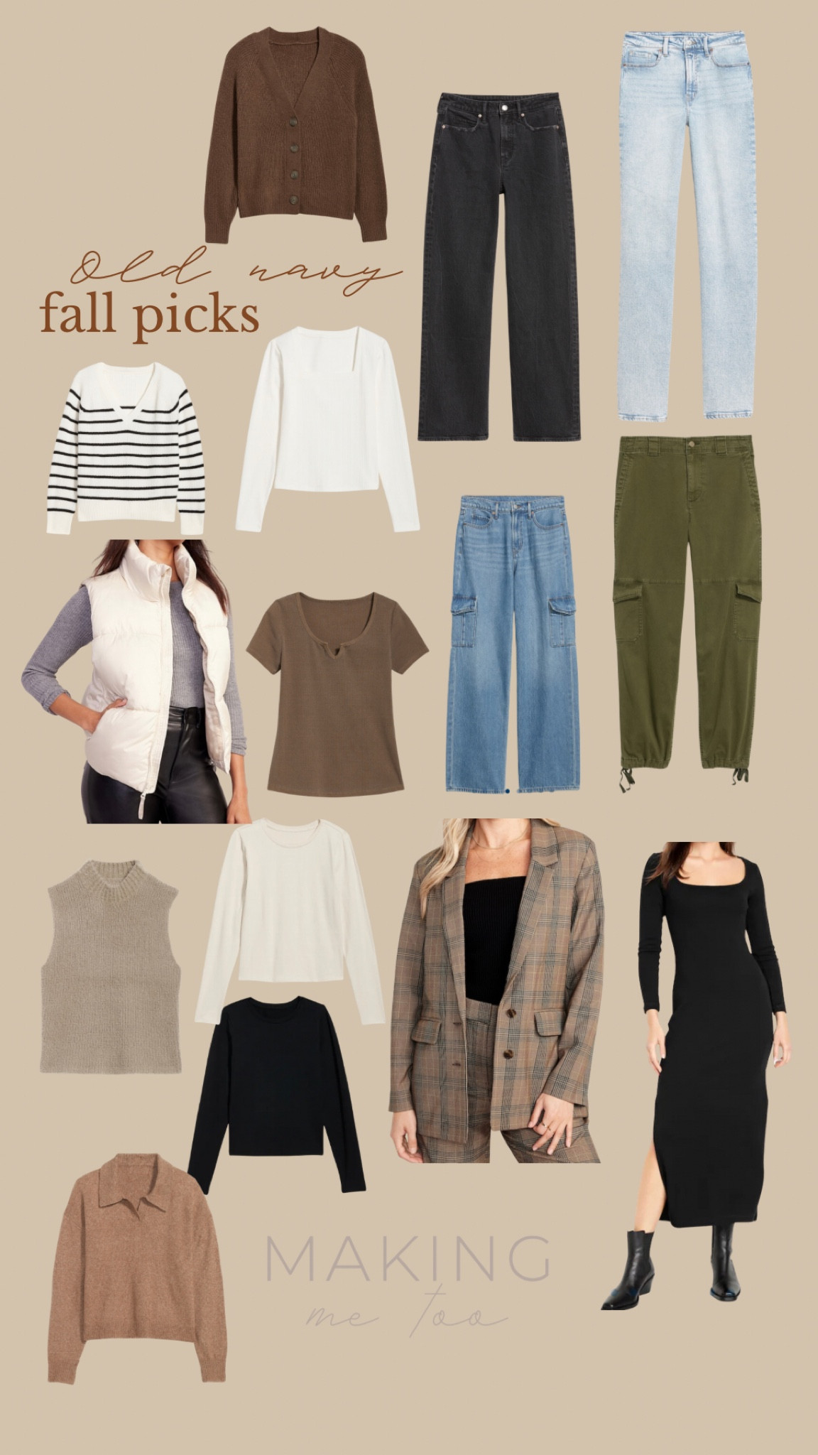 Old navy fall picks on sale! 30% off your entire order and 60% select fall styles! 

TTS
Tops: S/M 
Pants: 4/6
Height: 5’6”
140 lbs 

Old navy, sale, fall fashion, outfit ideas, capsule wardrobe, neutral, jeans, sale alert, GAP, fall wardrobe, fall outfits

#LTKSeasonal #LTKsalealert #LTKmidsize