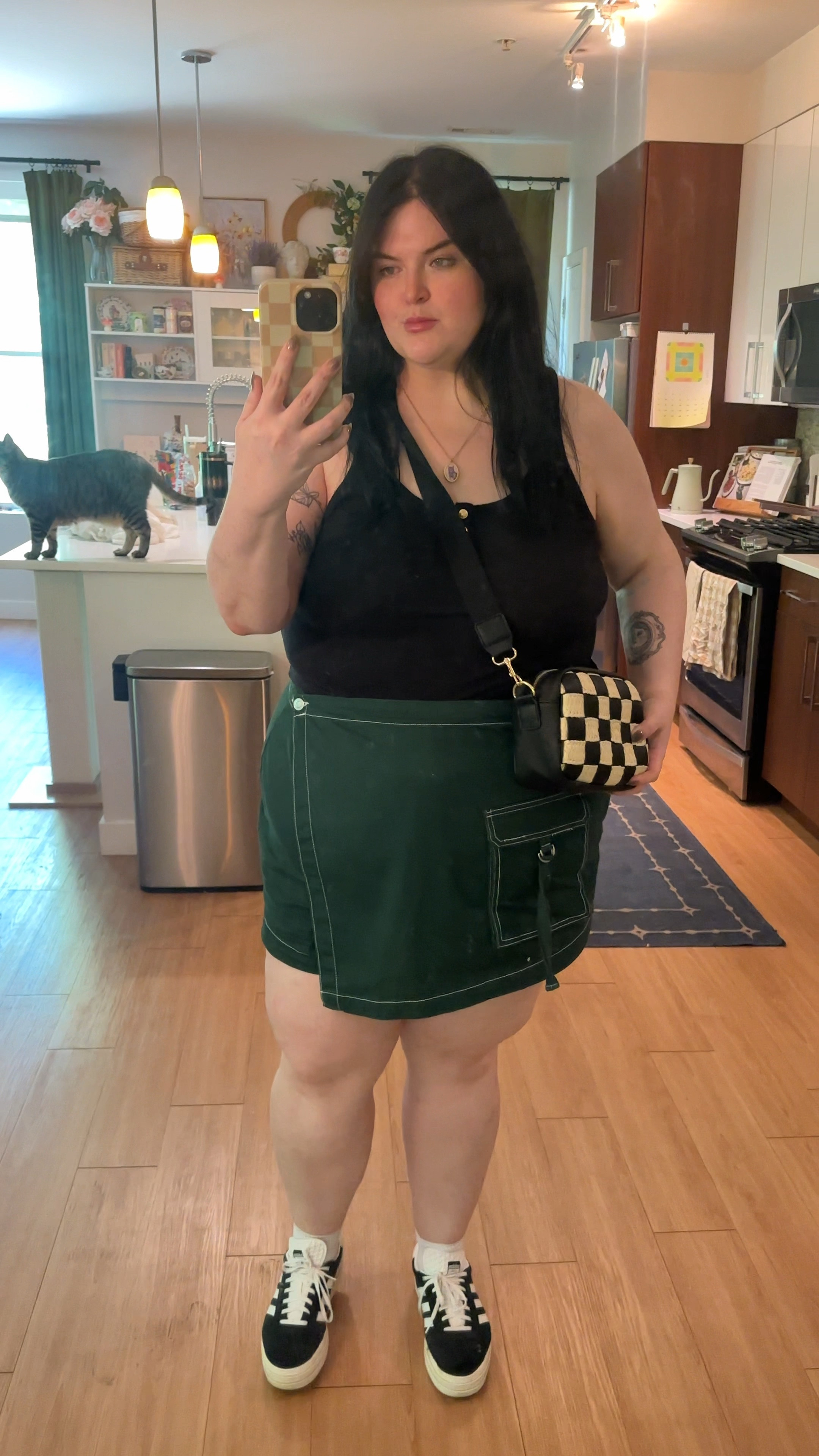 cute plus size skort from target. Top is from Jcrew on sale. Checkered bag from
Target. Target finds. Wearing a 2X in tops and bottoms


#LTKStyleTip #LTKFindsUnder50 #LTKSaleAlert