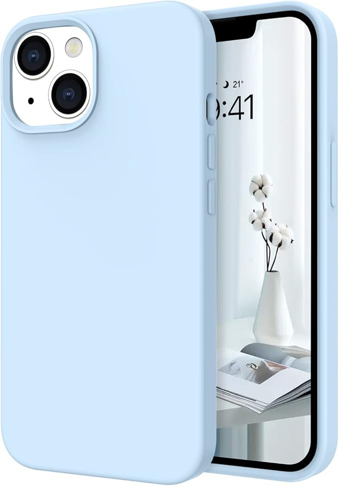 Telaso Compatible with iPhone 13 Case, Liquid Silicone Soft Gel Rubber iPhone 13 Phone Case Slim ... | Amazon (US)