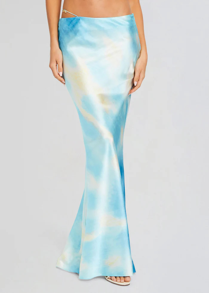 Silvana Silk Maxi Skirt | Retrofete