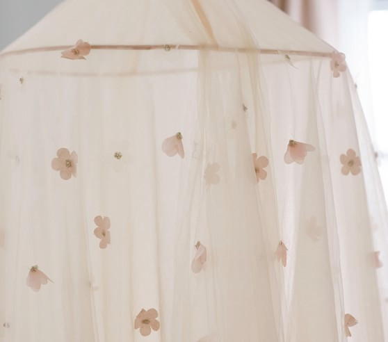 Monique Lhuillier Blush Petal Canopy | Pottery Barn Kids