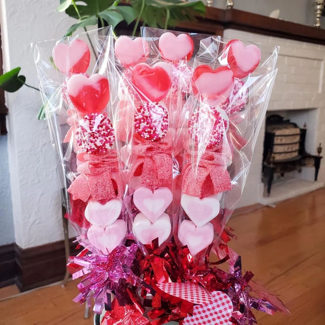 8 Valentine's Day Lollipop Candy Kabobs - Etsy | Etsy (US)