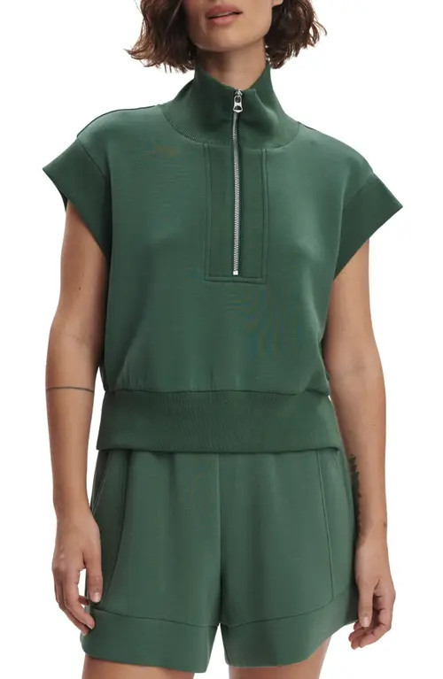 Varley Kelly Half Zip Sweatshirt in Cilantro at Nordstrom, Size X-Large | Nordstrom