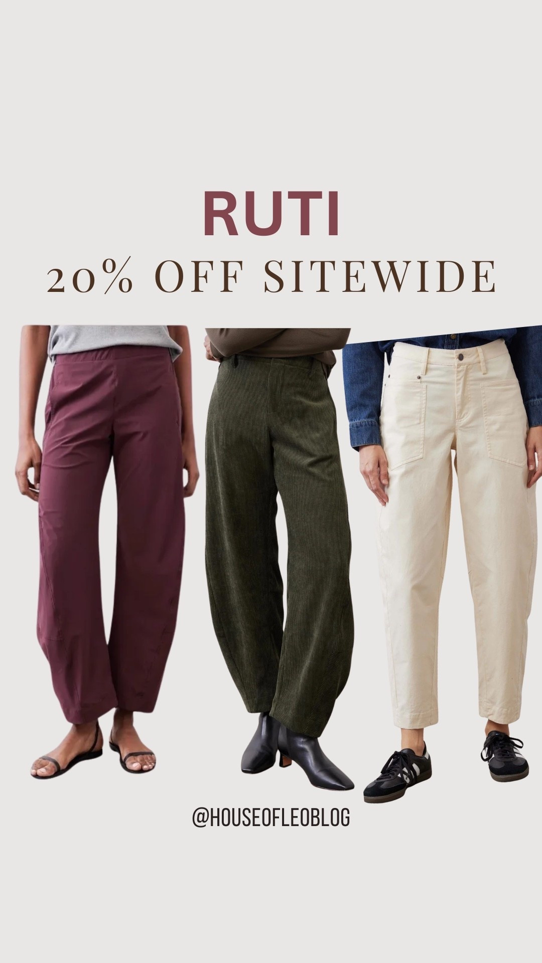 20% of sitewide @ruti