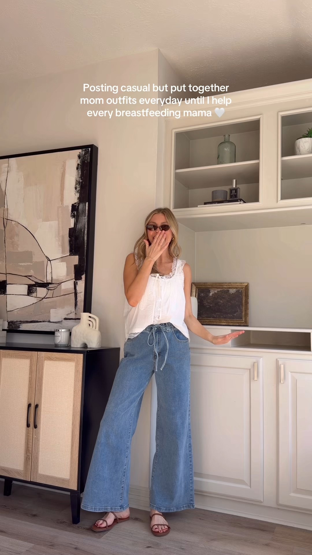 Spring mom outfit! Tank in S, jeans in 4. Sports bra tank in M! 

#LTKgrwm #LTKmomlife #LTKootd