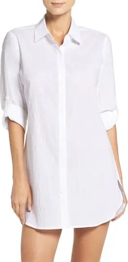 Tommy Bahama Boyfriend Shirt Cover-Up | Nordstrom | Nordstrom