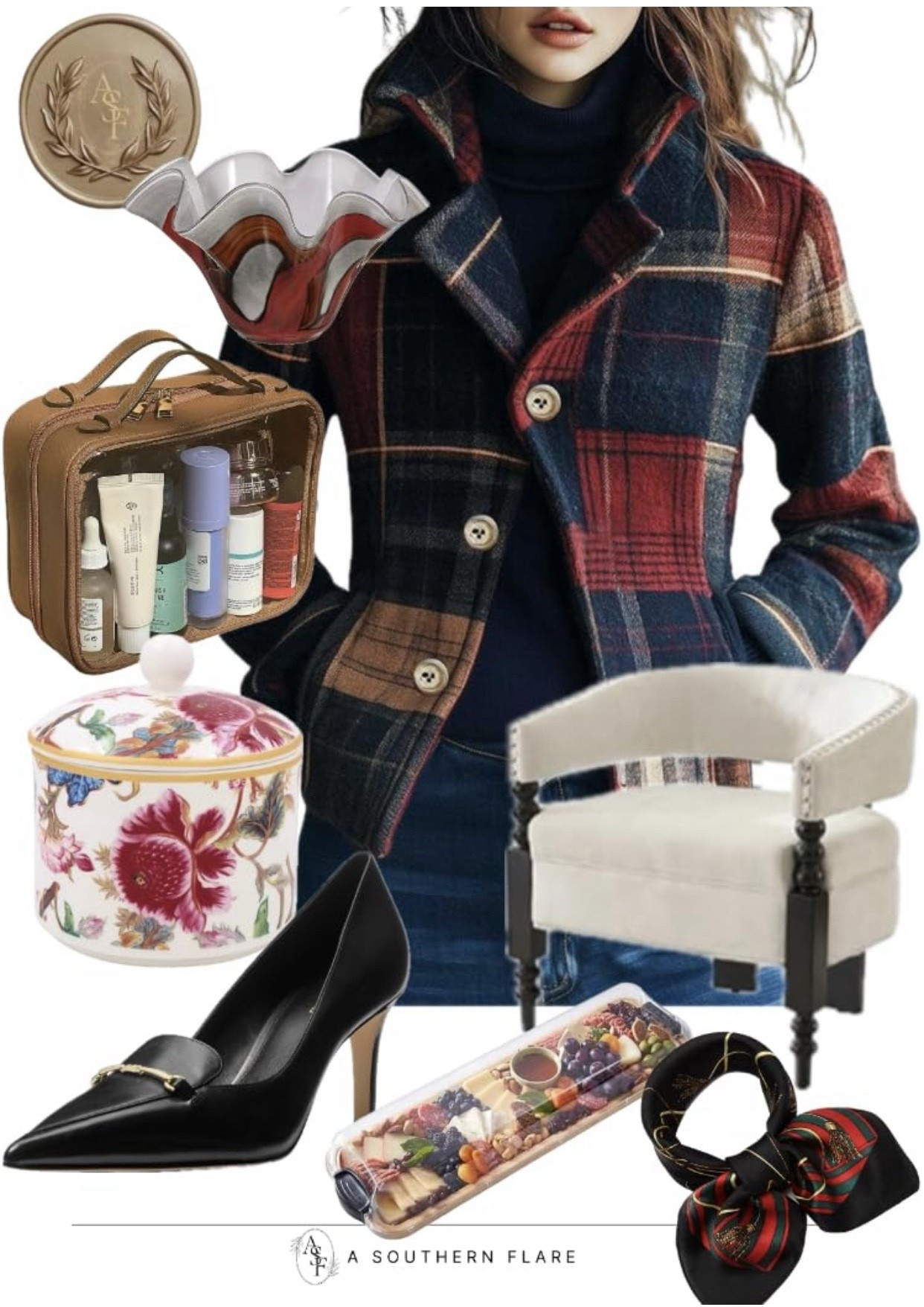Stylish winter outfits, scarfs, home decor, chairs, glass bowl, cutting board, makeup bag, blazer, dress, loafers, accessories

#LTKFindsUnder100 #LTKWorkwear #LTKGiftGuide