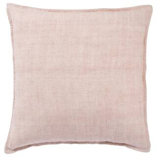 Bay Solid Light Pink Down Throw Pillow 22 inch | The Home Depot
