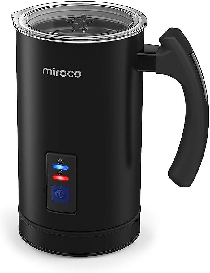 Milk Frother, Miroco Stainless Steel Milk Steamer with Hot &Cold Milk Functionality, Automatic Fo... | Amazon (US)