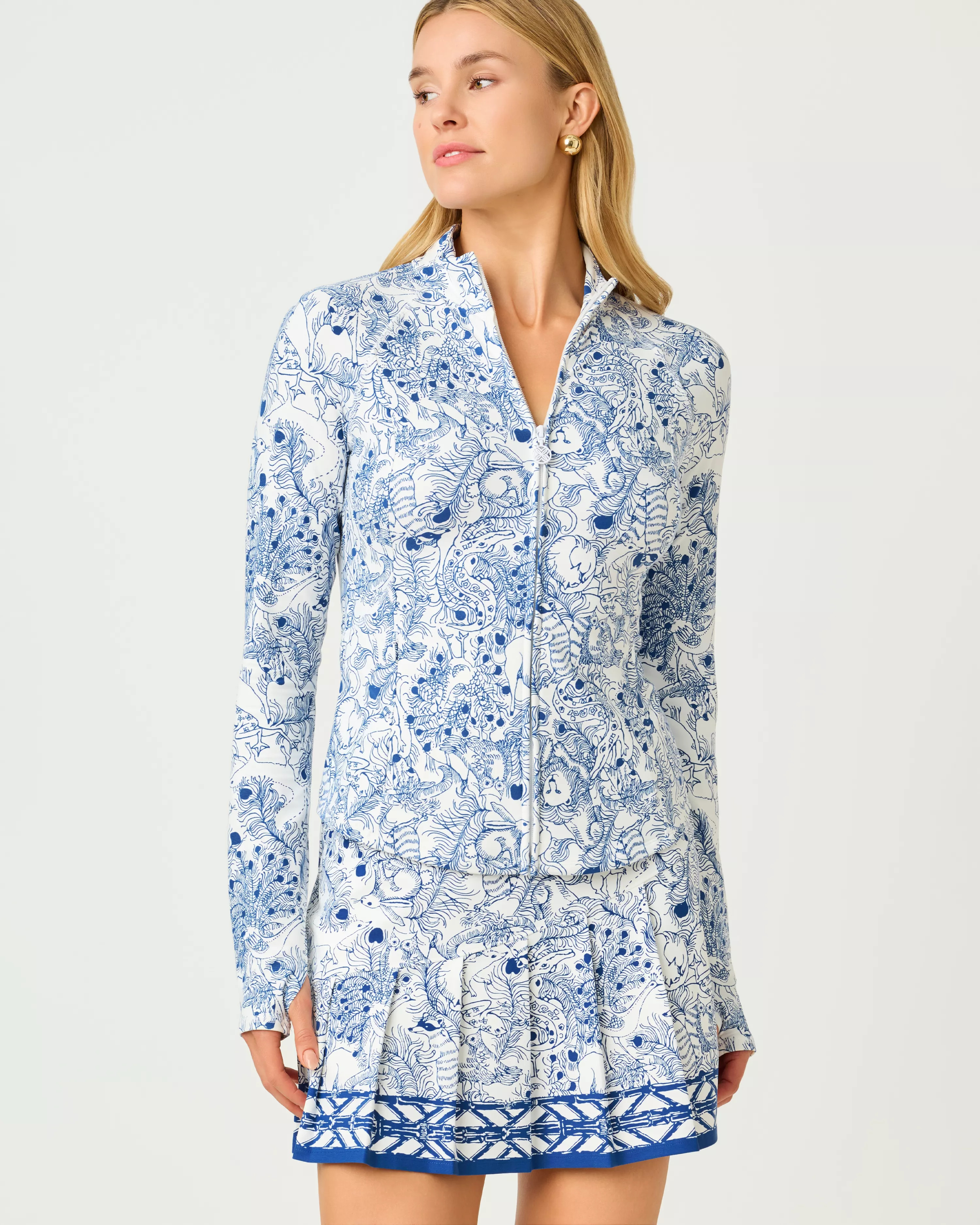UPF 50+ Luxletic Barbados Zip-Up Jacket | Lilly Pulitzer