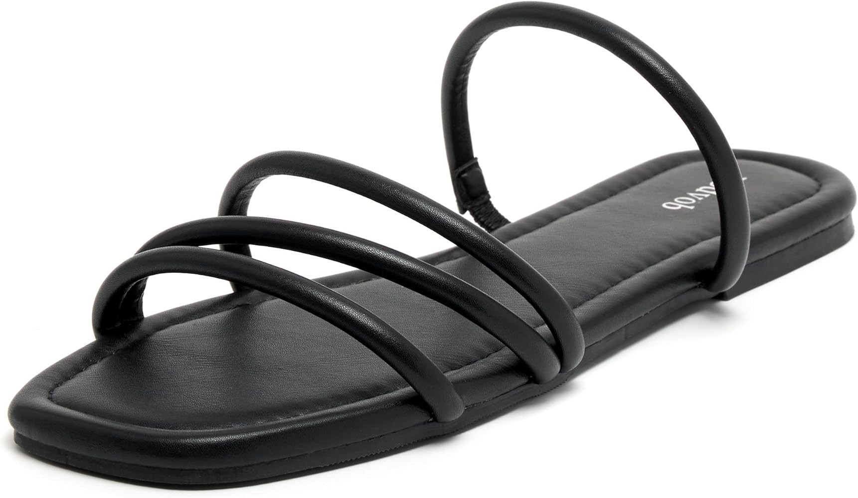 vodvob Women's Flat Strappy Sandals Flat Open Toe Slides for Summer Beach Holiday Outdoor | Amazon (US)