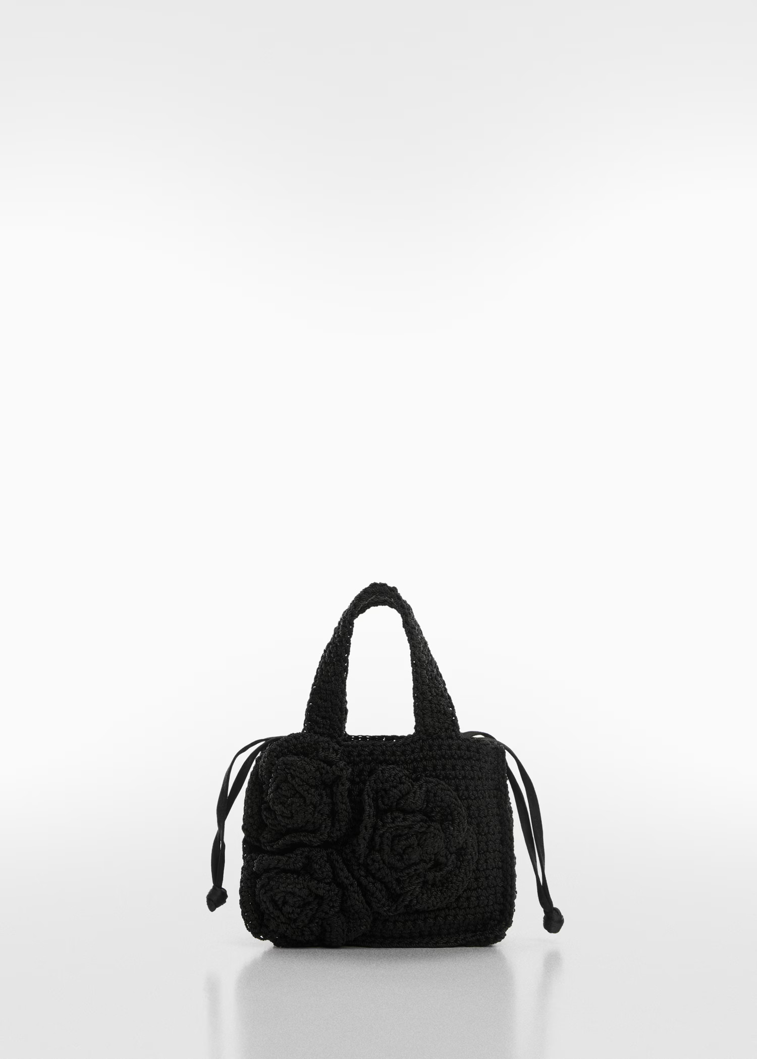 Flowers crochet mini bag | MANGO (US)