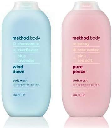 Method Body Body Wash - Wind Down & Pure Peace - Set of 2 (Each 18 fl oz 532 ml) | Amazon (US)