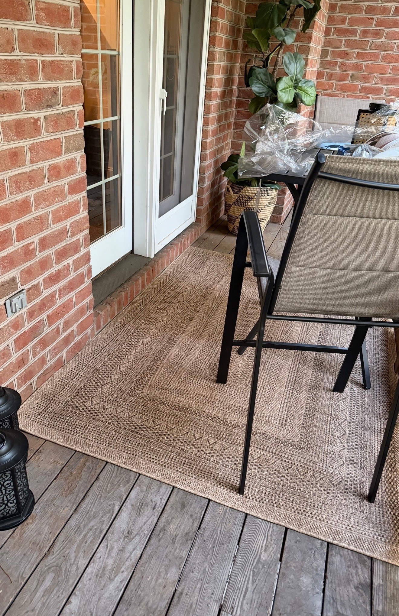 You guys have been asking me to share a little more behind-the-scenes/home stuff lately, so I’m trying 🤎  

I grabbed this rug at Lowe’s because I was impatient and wanted something out here ASAP… and the quality is actually SO good. I love it. It’s just the wrong size for my office deck 🙃 I wanted more wood showing on the sides and definitely need a runner instead.  

New one is already on the way, so hopefully attempt #2 works better 😂  

I know my content has been a little more home lately than shoes, but there honestly hasn’t been a ton of Golden Goose inventory/sales lately either… so for now you’re getting a mix of both lol.  

Still linked this one on LTK because it really is so good 🤍

#LTKHome #LTKdayinmylife #LTKSeasonal