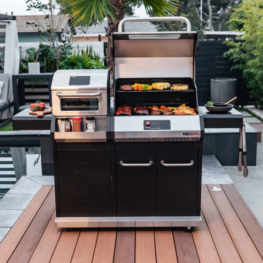 Neevo 44,000 Btu Liquid Propane Gas Grill With Built-in Air Fryer \u2013 714.3 Sq. In. Cooking Ar... | Wayfair North America