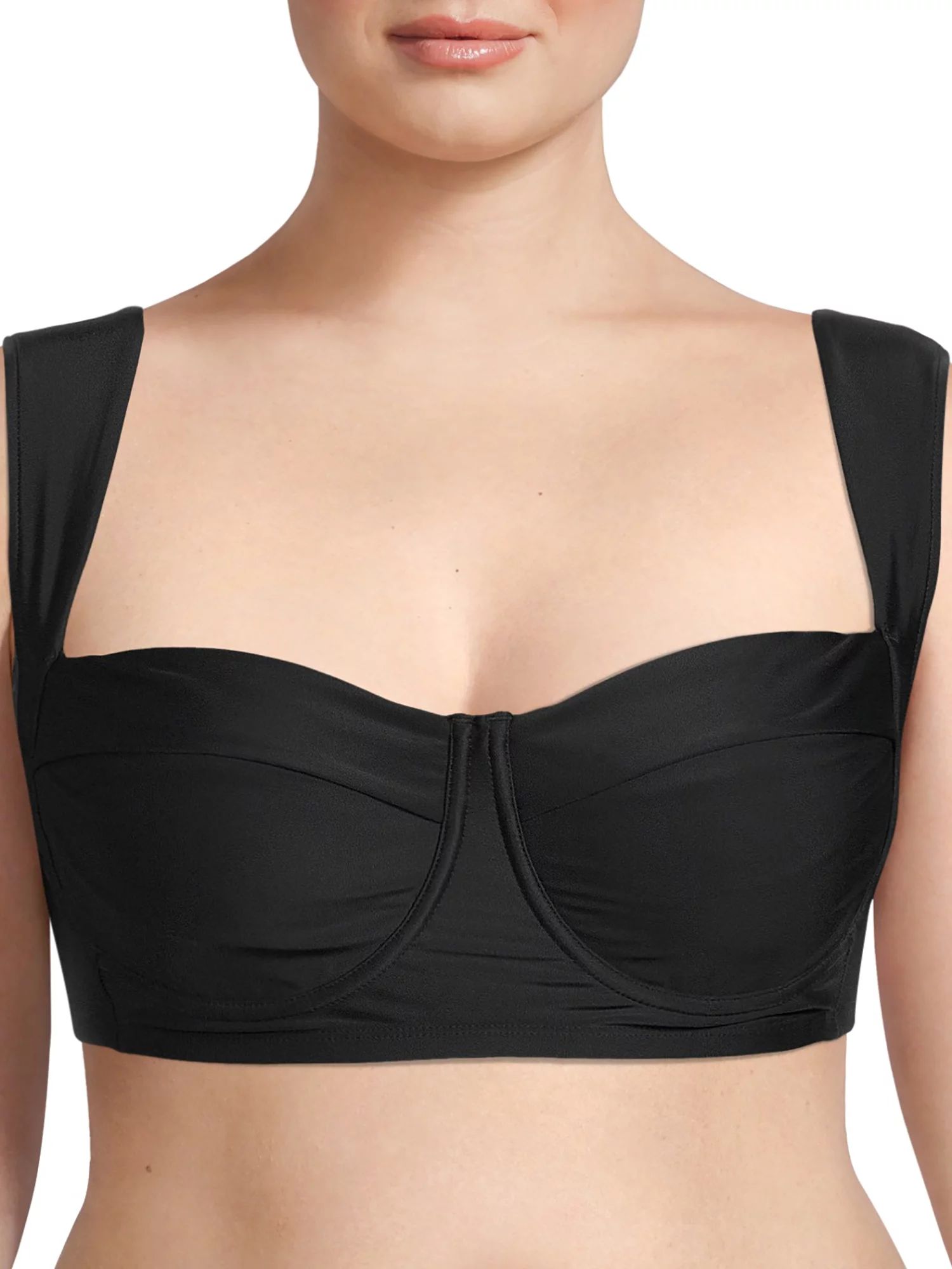 Time and Tru Women's and Women's Plus Balconette Bralette Swimsuit Top - Walmart.com | Walmart (US)