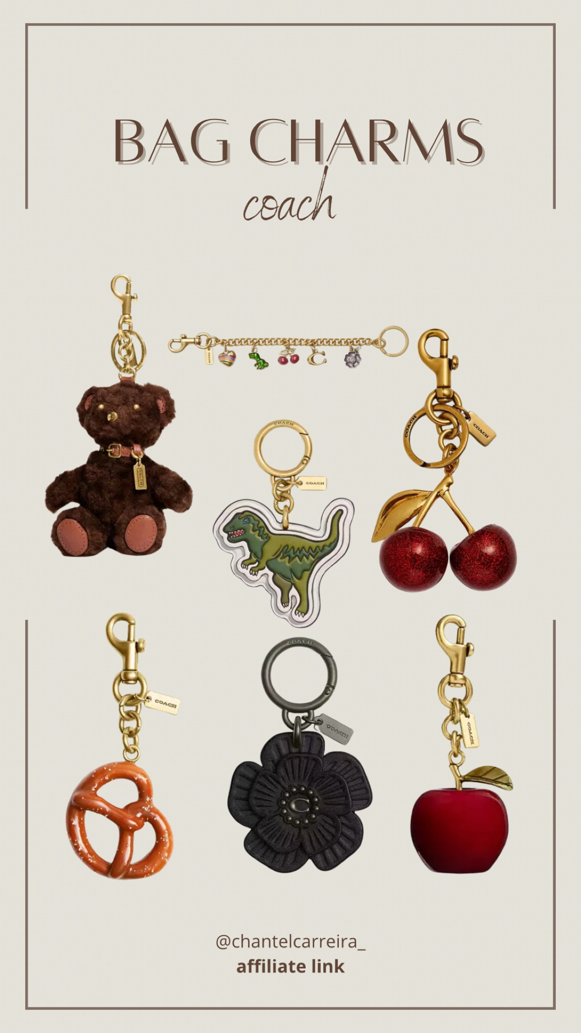 Leather Key Chain Charm - Year of the Tiger - Ivory – Lo & Sons