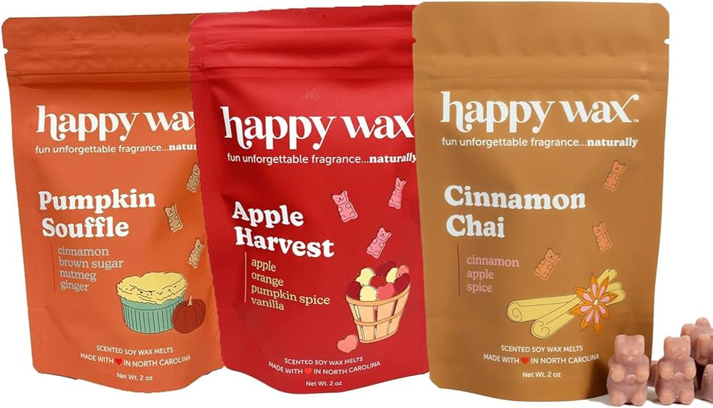 Happy Wax Savory Mix Premium Scented Natural, Non Toxic Soy Wax Melts – 6 Total Oz. of Scented ... | Amazon (US)