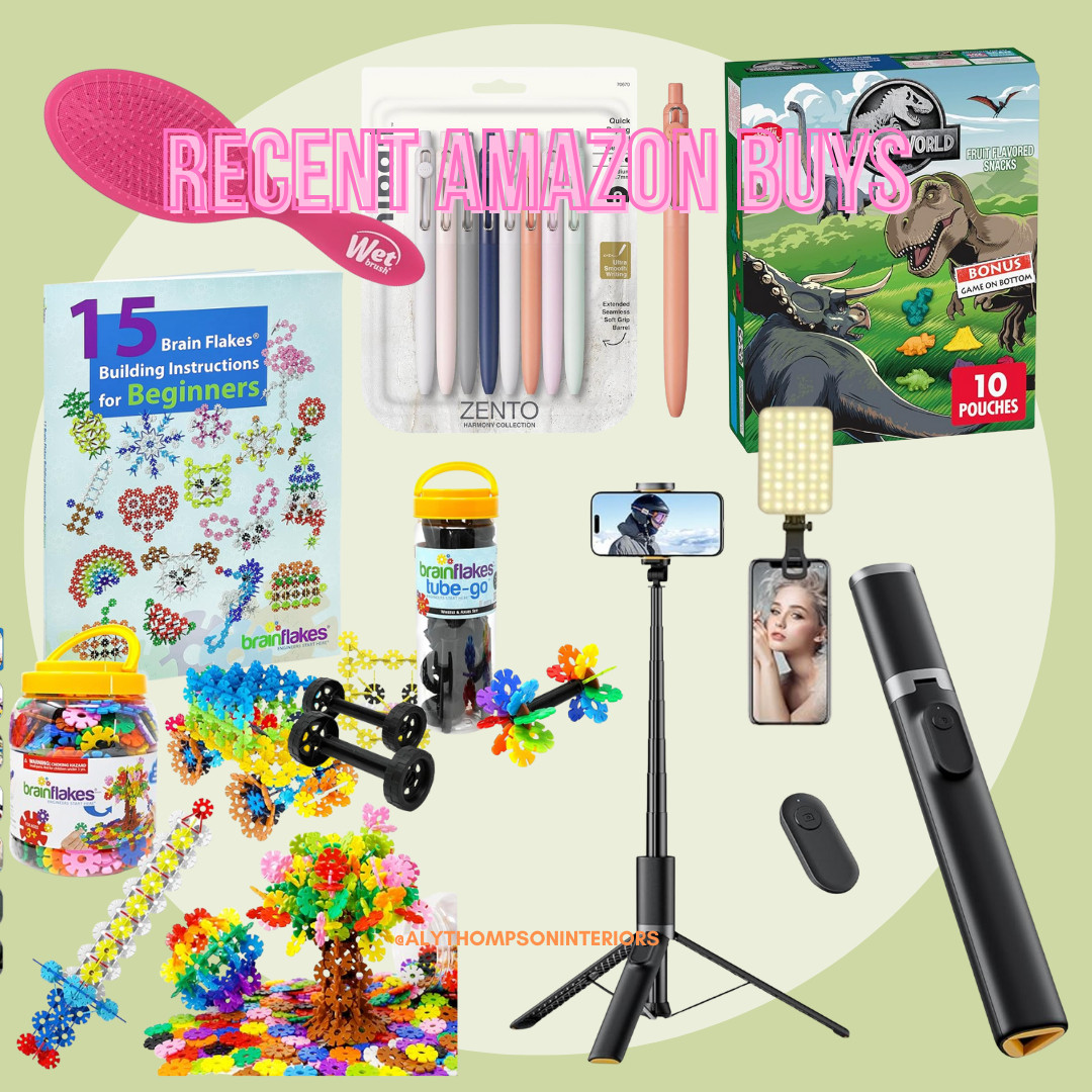 Recent Amazon Buys | Amazon Finds | Amazon Cart | What's In My Cart | Wet Brush | Brain Flakes | Tripod | Jurassic World | Uniball Pens 

 #LTKstorytime #LTKvlog #LTKHome