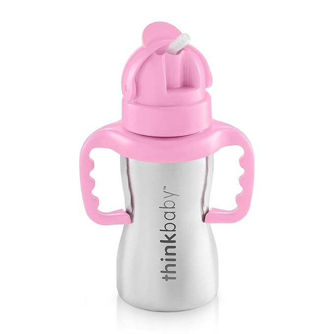 Thinkbaby Stainless Steel Thinkster Bottle, Pink (9 ounce) | Amazon (US)