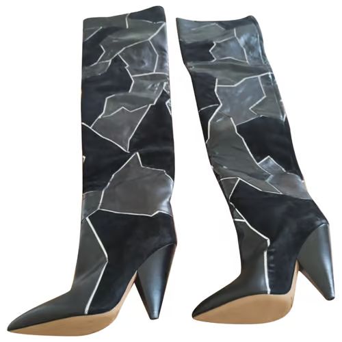 Leather boots Isabel Marant Black size 39 EU in Leather - 38416488 | Vestiaire Collective (Global)