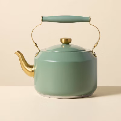 2qt Coated Tea Kettle Bright Olive - Hearth & Hand™ with Magnolia | Target