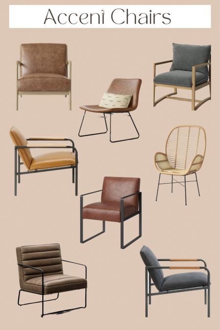 Accent chairs for the modern, minimal, rustic and neutral design styles. Living room and office furniture  

#LTKhome