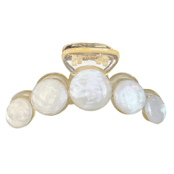 Dots Claw Clip  - White | Headbands of Hope