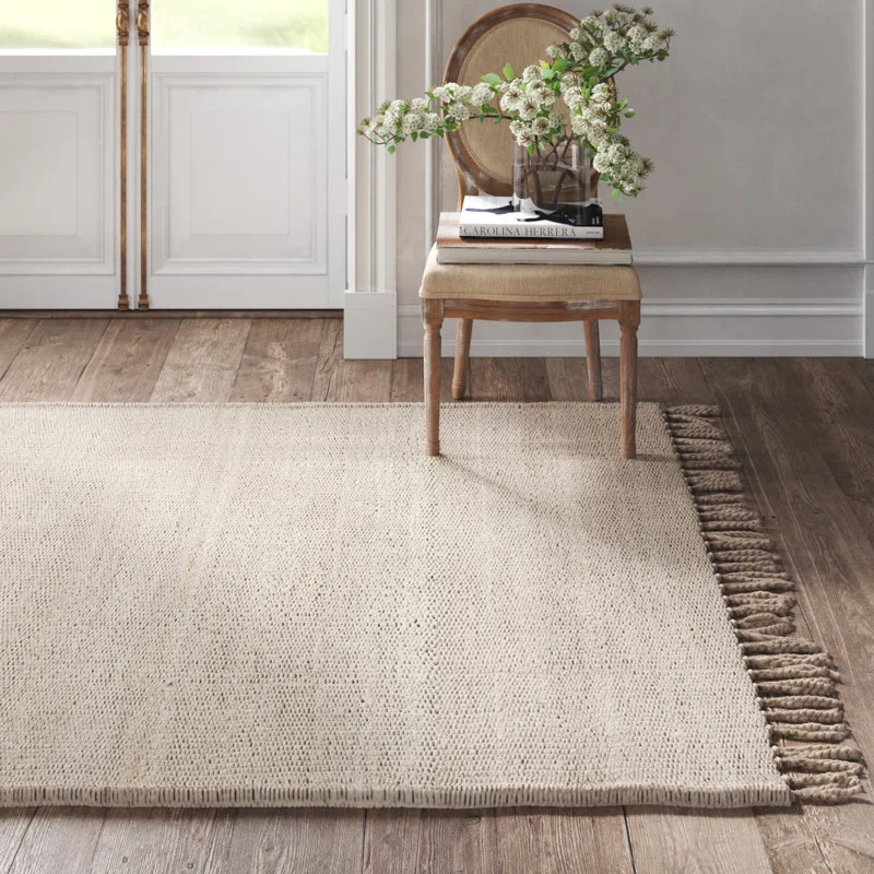 Chorale Handmade Flatweave Jute/Sisal Beige Area Rug | Wayfair North America