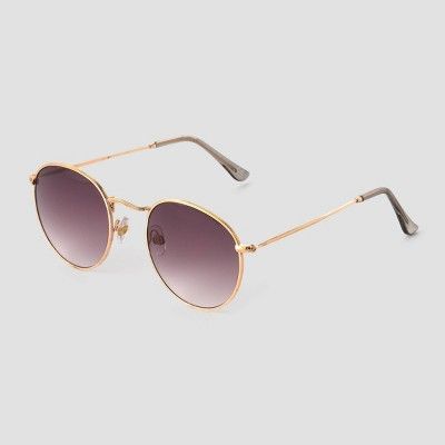 Women's Aviator Sunglasses - Universal Thread™ Gold | Target