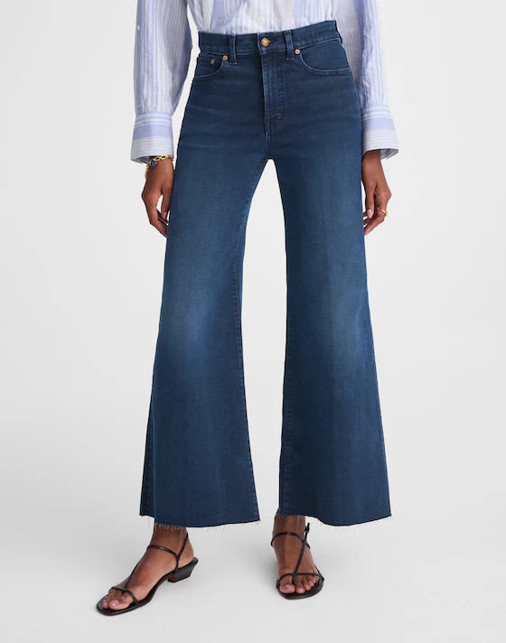 Flared Wide-Leg Crop Jeans | Madewell