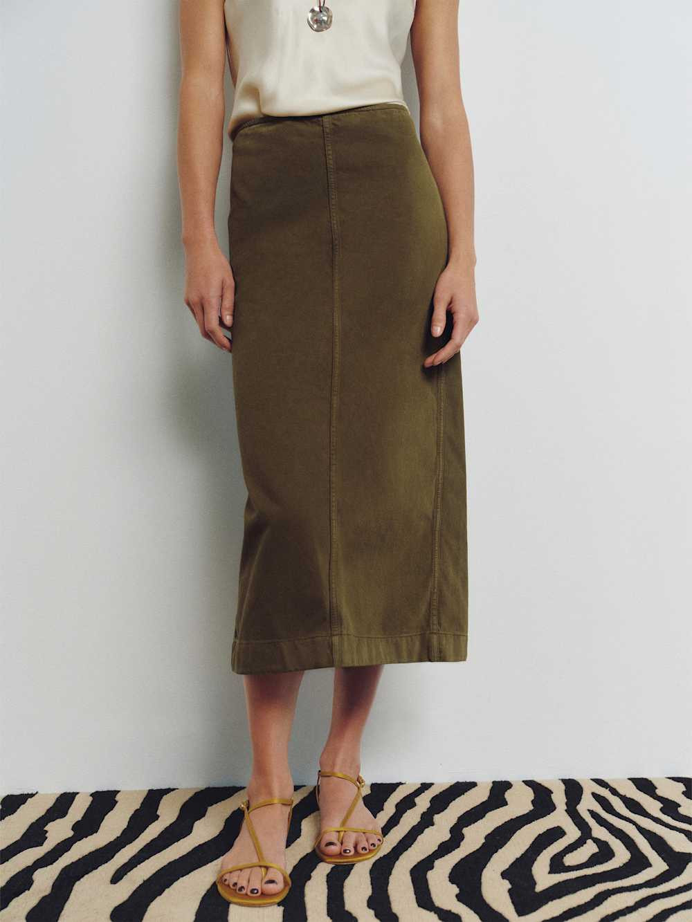Regina Mid Rise Midi Skirt | Reformation (Global)