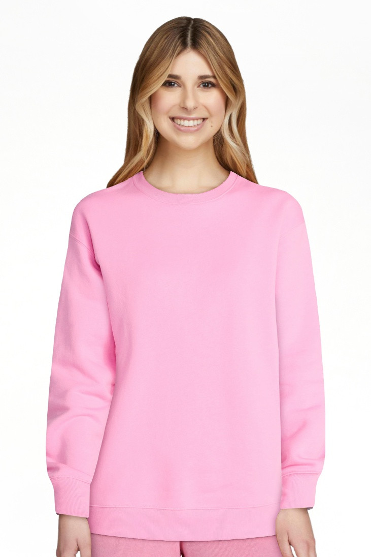 No Boundaries Fleece Oversized Sweatshirt with Long Sleeves, Women’s Sizes XXS-4X | Walmart (US)