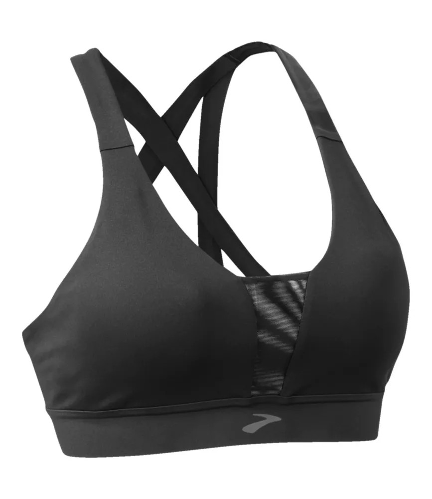 Women's Brooks Drive Plunge Sports Bra 2.0 Black Large, Synthetic | L.L. Bean