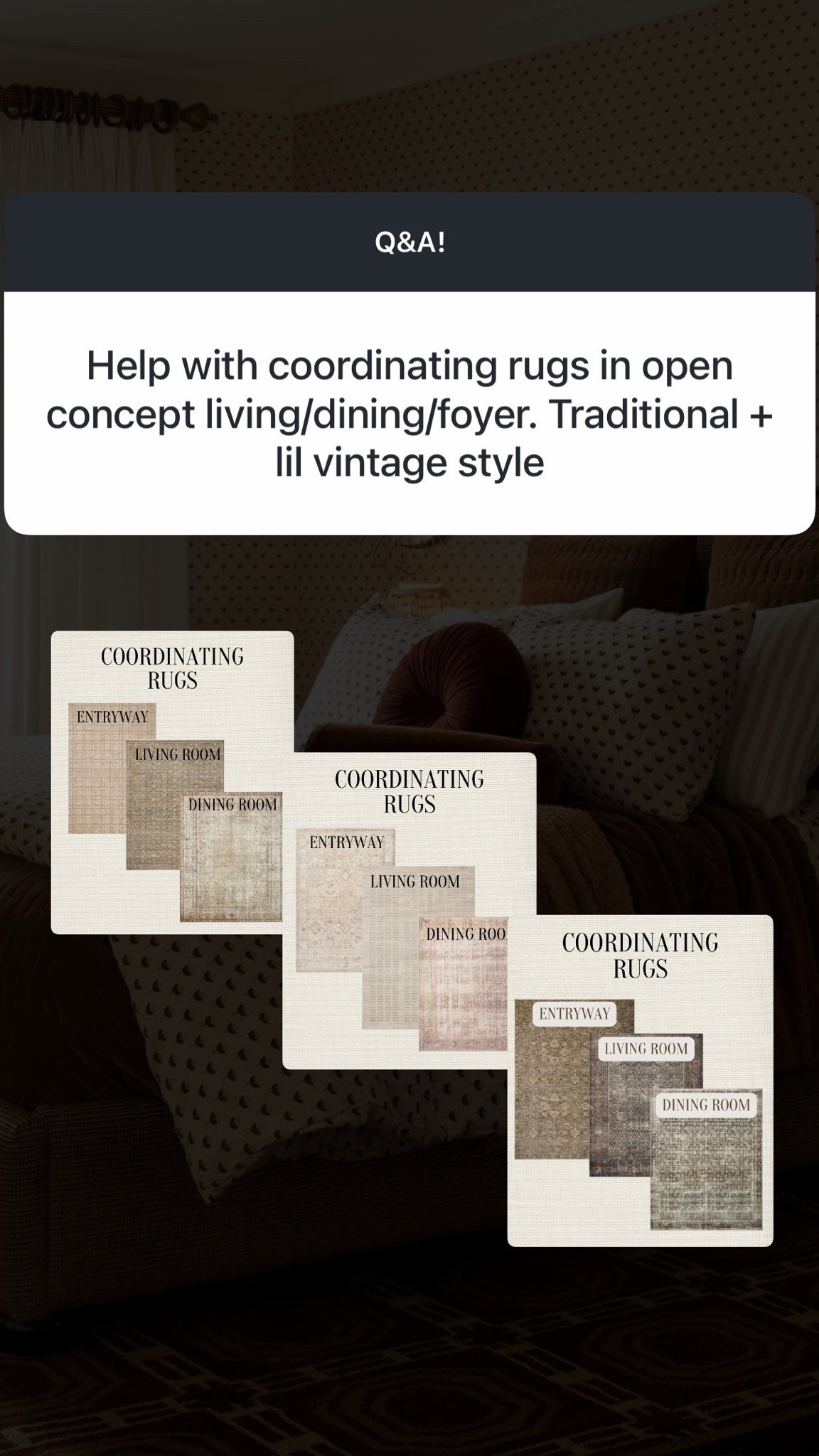 Coordinating rugs!