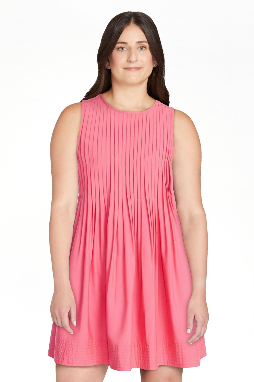 Free Assembly Women's Sleeveless Pleated Mini Dress, Sizes XS-XXL | Walmart (US)