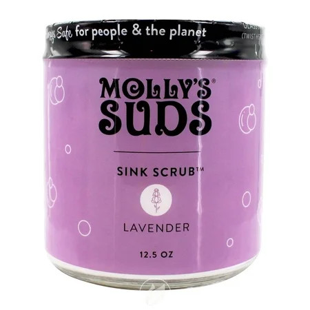 (2 Pack) Molly s Suds Sink Scrub Natural Sink Cleaner Lavender 12.5oz | Walmart (US)