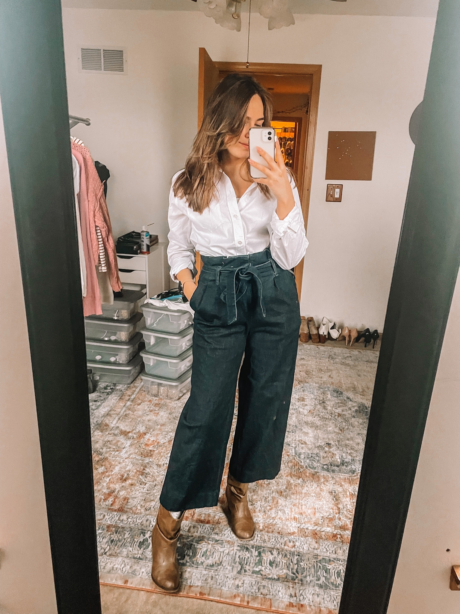 A super easy work outfit! 

Love these wide leg pants 

Work outfit / office wear / target / amazon / button down / western fashion / outfit ideas / 



#LTKstyletip #LTKSeasonal #LTKunder50