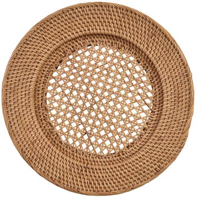 Park Designs Rattan Cane Weave Charger Set of 4 | Wayfair North America